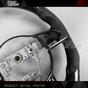 Accesorios Interiores para Automóviles <span class=keywords><strong>Suzuki</strong></span> JIMNY <span class=keywords><strong>SWIFT</strong></span> 2017-2025, <span class=keywords><strong>Volante</strong></span> Deportivo LED de Fibra de Carbono Personalizado - Product Image 4