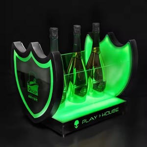 Diseño de moda Club/Club nocturno/Champagne Hotel Cubo de hielo duradero 3 capacidad de botella barril de hielo Acrílico - Product Image 1