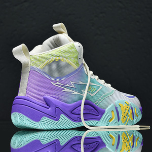 Chaussures de basket-ball pour hommes, femmes et jeunes, dessus en PU, semelle intermédiaire en EVA, semelle extérieure en caoutchouc, toutes saisons, printemps, été, automne, hiver - Product Image 3