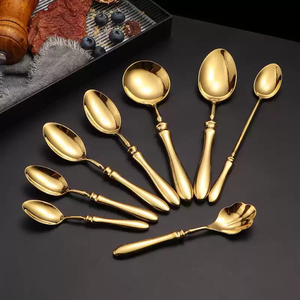 Ensemble <span class=keywords><strong>de</strong></span> <span class=keywords><strong>Couverts</strong></span> <span class=keywords><strong>de</strong></span> Luxe Dorés en Acier Inoxydable – Vaisselle Écologique et Durable pour Fêtes, Cadeaux d'Affaires, Origine Guangdong, Compatible Lave-Vaisselle - Product Image 6
