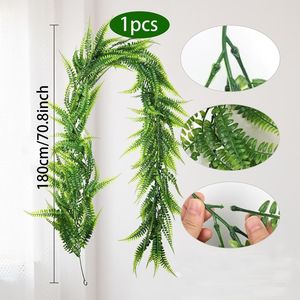 Vigne artificielle persane 180 cm, verdure synthétique en rotin, décoration d'arche de mariage, plante grimpante, décoration de jardin extérieur - Product Image 2