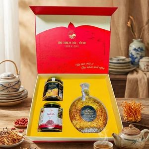 Set de Regalo Phu An Khang para Exportación con Vino de Cordyceps, Caja de Regalo Tradicional Asiática para la Salud, Venta al por Mayor 2026 - Product Image 1