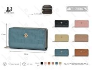 กระเป๋าสตางค์ซิปคู่สำหรับผู้หญิง ขนาดใหญ่ ช่องใส่ธนบัตร ทำจากหนังไมโครไฟเบอร์สังเคราะห์ - Product Image 1