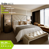 Hochwertige Melamin-Hotelsuite-Möbel Modernes Schlafzimmer Bett Nachttisch Bank Wohnzimmer Sessel TV-Schrank Umweltfreundlich Langlebig