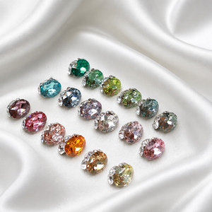 HARVEST Lujosas Aplicaciones de Diamantes de Imitación 3D Sueltos, Facetados, Ovalados, de Base Plana, con Efecto Bling Bling <span class=keywords><strong>para</strong></span> <span class=keywords><strong>Vestido</strong></span> de Novia - Product Image 5