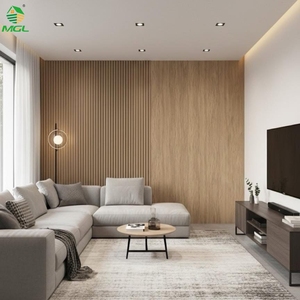 Paneles de Pared de PVC Impermeables y Fáciles de Instalar, con Diseño de Listones Acanalados, para Decoración de Interiores, Hoteles, Dormitorios y Salas de Estar - Product Image 4