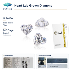 IGI <b>Certificate</b> Heart Brilliant Cut Fancy Intensive Lab Growth Diamond CVD - Product Image 1