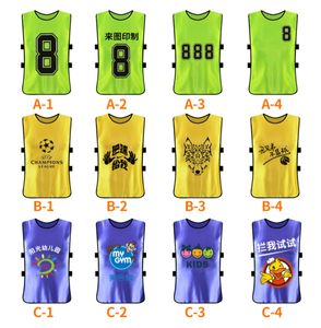 2026 빠른 건조 하이 퀄리티 2 레이어 뒤집을 수있는 개인 사용자 정의 스포츠 농구 셔츠 축구 조끼 축구 훈련 저지 앞치마 - Product Image 2