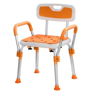 Jilejia Aluminum Alloy Shower Chair <b>Adjustable</b> <b>Height</b> Non Slip Bath <b>Stool</b> For Home Bathroom Use - Product Image 2