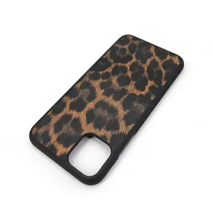 Ysure kişiselleştirilmiş renkli gerçek hayvan özel logo moda yüksek kaliteli deri leopar baskı iPhone için kılıf 14 x xr xs max