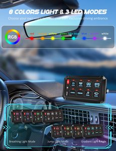 4X4รีเลย์อิเล็กทรอนิกส์ระบบกล่องควบคุมวงจรกันน้ำสากลฟิวส์รีเลย์กล่องที่มีสายไฟเทียม - Product Image 6