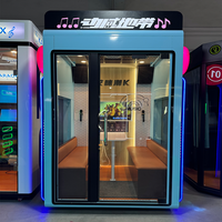Cabine de karaoké JFP à monnayeur pour 4 personnes, insonorisée, en libre-service, pour centre commercial et parc d'attractions