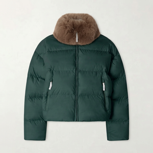 Veste d'hiver pour homme, coupe-vent, matelassée, couleur unie, épaisse, chaude, à capuche, streetwear urbain, col montant, logo personnalisé - Product Image 5