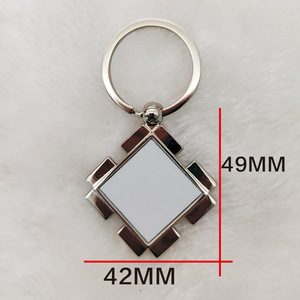 Tùy chỉnh logo hoặc hình ảnh thăng hoa Keychain khoảng trống Móc chìa khóa vòng chìa khóa in truyền nhiệt MDF móc khóa - Product Image 5