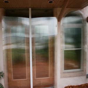 แผ่นโพลีคาร์บอเนตกลางแจ้งที่ทันสมัย4X8กันยูวีแผ่นผนังกลวงพีซีหลังคาเรือนกระจก3-20มม. สำหรับโรงแรมและสวนสาธารณะ - Product Image 5