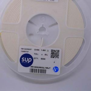 Factory Direct RR1608 0603L165JT 0603 1608 Resistors Chip Resistors SMD Resistors 1.6Mohm 5% 1/10W Thick Film Resistor - Product Image 1