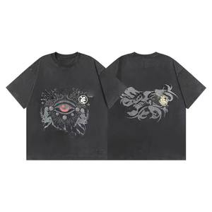 Camiseta de Manga Corta Holgada de Talla Grande para Hombre y Mujer, Estilo Veraniego, Personalizada, de Marca, para Adolescentes - Product Image 4