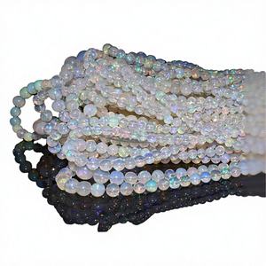 โอปอลเอธิโอเปียสีขาวธรรมชาติ ผ่านการอบความร้อน ทรงกลม รูปทรงเหรียญ ขนาด 6 มม. อัญมณีสำหรับเครื่องประดับ สามารถปรับแต่งได้ - Product Image 4