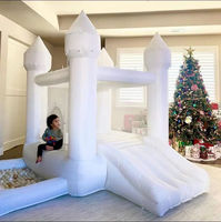 Videur pour bébé 8X8 intérieur petit enfant Pastel Air château gonflable gonflable Commercial videur maison de rebond blanc pour location de fête