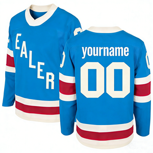 Promoción de Marzo: Jersey de Hockey sobre Hielo Personalizado a Precio Económico, 100% Poliéster Transpirable, Jersey de Hockey Bordado para Equipos - Product Image 3