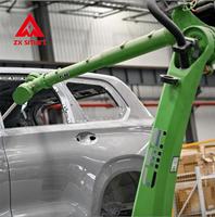Robot de pulvérisation de peinture articulé à 6 axes commandé par PLC, anti-explosion ATEX, pour cadre de porte de voiture, fenêtre, profilé en aluminium