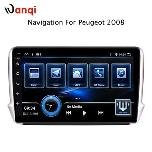 Pemutar Dvd Multimedia Mobil, Radio Video Aud Multimedia untuk Seri Peugeot 2008 208 Pemutar Navigasi 2014-2018