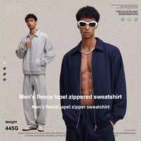 Fabricants de vêtements personnalisés hommes haut de gamme brouillard 445 grammes haute qualité vêtements de travail d'hiver sweat-shirt veste européenne américaine