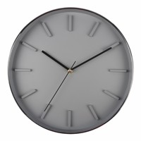 Jam Dinding Analog Quartz Modern 12-inci, Pelat Plastik Tebal 30mm, Satu Sisi, Dioperasikan dengan Baterai, Gaya Antik Still Life Living