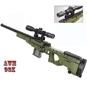 Weapons Competitive Version Military Children's Toys 2023 Educational Plastic Building Blocks Gun Awm Sniper Rifle