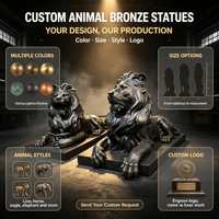 STATUE DE CHEVAL EN BRONZE PERSONNALISÉE Sculpture animale réaliste moulée à la main Taille personnalisée Décoration de jardin extérieur Maison OEM ODM