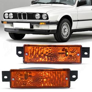 Luces indicadoras de señal de giro del parachoques delantero Bmw Serie 3 E30, reemplazo de LED naranja para modelos 1987-1991 - Product Image 1