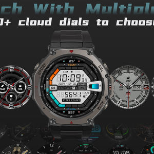 DM58全球定位系统户外运动智能手表1.43英寸AMOLED BT呼叫50m防水500毫安时心率跟踪器指南针运动智能手表 - Product Image 4