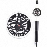 Perles focales en PVC en gros pour la fabrication de stylos, perles lâches populaires à motif de clips en papier pour la création de bijoux DIY, perles souples et uniques