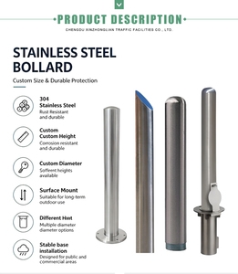Postes <span class=keywords><strong>de</strong></span> seguridad desmontables para estacionamiento, con franjas reflectantes, barreras <span class=keywords><strong>de</strong></span> seguridad, postes <span class=keywords><strong>de</strong></span> estacionamiento con resorte, para montaje en suelo para carreteras. - Product Image 2