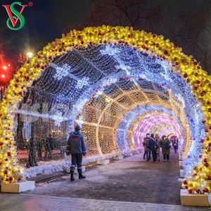 LED de Navidad 3D las luces al aire libre de las luces del túnel en forma de arco motivo luz para la decoración de la calle - Product Image 3