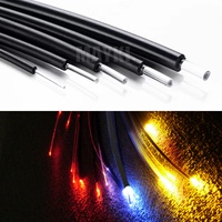 0.75/1.0/1.5/2.0/2.5/3.0mm veste noire en plastique Fiber optique câble fin lueur scintillant ciel étoilé plafond piscine