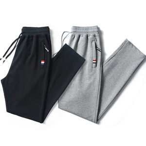 <span class=keywords><strong>Pantalones</strong></span> Deportivos Largos <span class=keywords><strong>de</strong></span> Algodón Casuales y Holgados para Hombre con Logo Personalizado y Elástico a la Moda para Gimnasio al por Mayor - Product Image 2