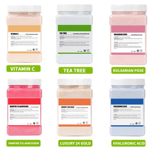 Masque peeling personnalisé pour salon de beauté acide hyaluronique vitaminique poudre de masque gelée facai au collagène pour le visage - Product Image 1