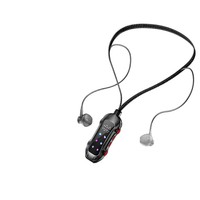 E24 Earphone Semi-in-ear 6.0 dengan Layar Digital Tahan Air IPX4, Desain Gantungan Leher, Dilengkapi ENC untuk Olahraga dan Bisnis