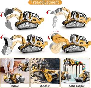 EPT Logo personnalisé 4 en 1 Camion en métal moulé sous pression Machines <span class=keywords><strong>de</strong></span> construction Véhicules <span class=keywords><strong>de</strong></span> <span class=keywords><strong>chantier</strong></span> Voiture Ensemble <span class=keywords><strong>de</strong></span> jouets à friction pour enfants - Product Image 5