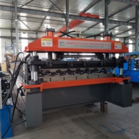 Machine de fabrication de carreaux de mur trapézoïdaux personnalisés en usine avec moteur à roulement à engrenages en acier coloré productivité élevée