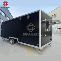Camion mobile extérieur de nourriture de camion de restauration rapide de crème glacée avec la machine de casse-croûte à vendre fabrication de porcelaine bon marché