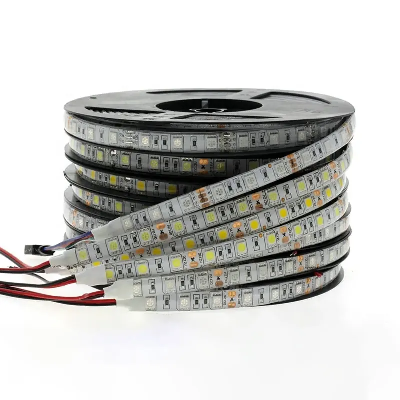 5050 LED Streifen Licht DC12V IP65 Wasserdichtes Licht Band RGB Flexible Streifen 60led/m Weiß Warm Weiß Blau Grün Rot 5 mt/los
