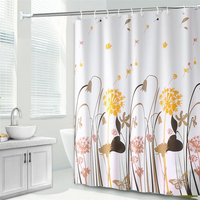 Rideau de douche personnalisé en PE, léger, écologique, résistant à la moisissure, imperméable, certifié OEKO-TEX, accessoires de salle de bain