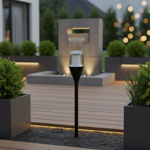 Lampada Solare a LED Economica e Pratica con Alloggiamento in ABS PC, Luce Ambrata, Impermeabile IP65, Ricaricabile, con Sensore di Luce per Esterni - Product Image 2