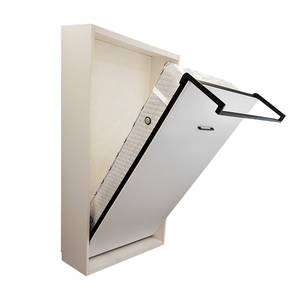 Lit mural sur mesure taille simple avec armoire, <span class=keywords><strong>pieds</strong></span> manuels, structure tout acier, montage facile, kit de quincaillerie <span class=keywords><strong>pour</strong></span> lit Murphy - Product Image 5