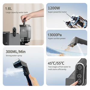 Nouveau Modèle 2026 Machine de Nettoyage de Tapis Humide et <span class=keywords><strong>Sec</strong></span> Chauffante Rapide Détachant de Taches Nettoyeur en Profondeur pour Sièges de Voiture et Canapés - Product Image 4