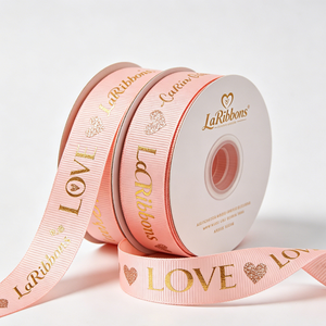 OEKO Certified 22mm Burgundy Wine <b>Red</b> Grosgrain Polyester <b>Ribbon</b> for Valentine's Day Present & Florist Bouquet Decoration - Product Image 1
