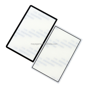Cadre d'écran supérieur noir et blanc avec couvercle d'objectif pour New 3DS, en plastique et verre, pour écran supérieur, panneau de protection et façade - Product Image 4