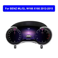 Panel Instrumen Kokpit Virtual Digital Cluster Mobil Krando untuk Benz ML W166 GL X166 LCD Layar Sentuh Penuh Monitor Dashboard